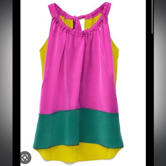 Marni Pink, Green, and Yellow Blouse - Picture 1 of 8